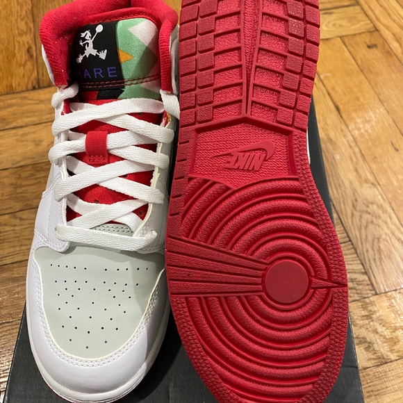 Air Jordan 1 Hare Mid WB retro authentic size 5.5 - Picture 4 of 6